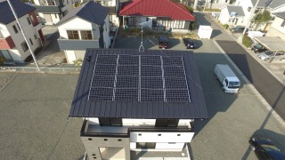 太陽光発電装置およびパワコン設置完了