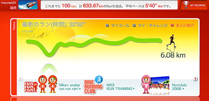 本日RUN／09.3.23通算100RUN/日本平コース。