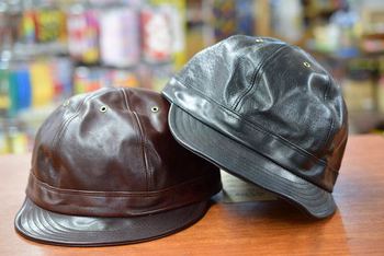 SPEIER'S / SPEIER'S Horsehide Leather Casquette & Army Cap