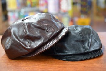 SPEIER'S / SPEIER'S Horsehide Leather Casquette & Army Cap 