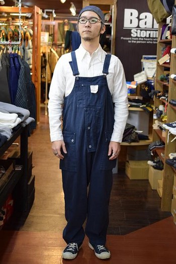 Nigel Cabourn Naval Dungaree – Black Navy –