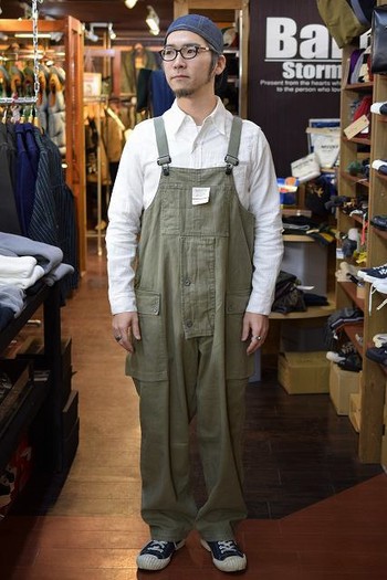 Nigel Cabourn Naval Dungaree – Khaki –