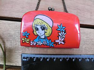 昭和レトロ 少女マンガ小さながま口財布