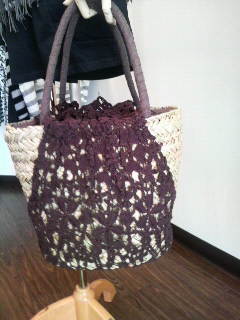 ♪レース付きカゴbag