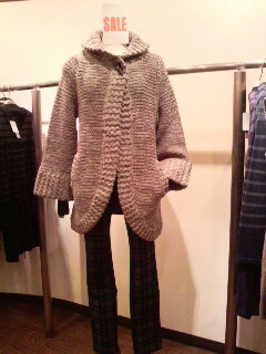 ♪saleショールカラーニットカーディガン