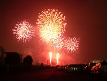 花火で終わった、みなと祭り