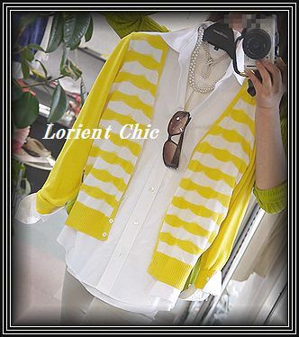 ロリアンblog 「イエローカーディ×ベージュパンツ」