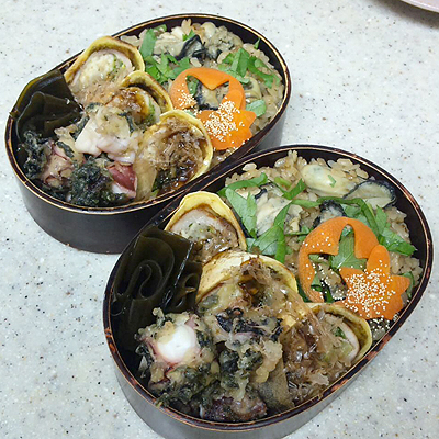 お弁当日記「広島特産づくし弁当」