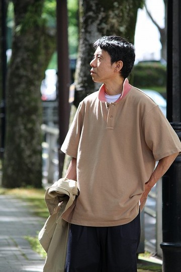 新しいスタイル。新しいビッグポロBEIGE。【SISE別注】 新しいスタイル。新しいビッグポロBEIGE。【SISE別注】