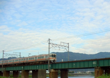 興津川河口の橋