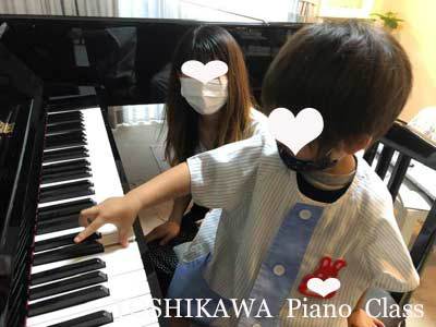 新コロナ対策ピアノレッスンとして透明なマスク