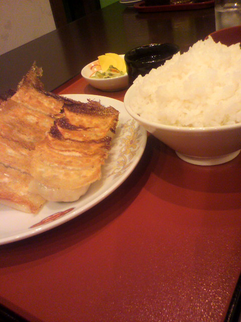 今日の餃子