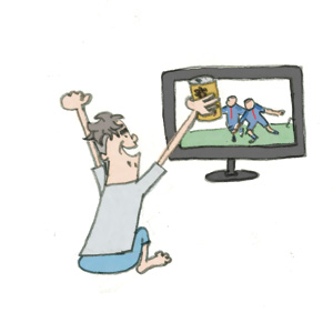 テレビ観戦