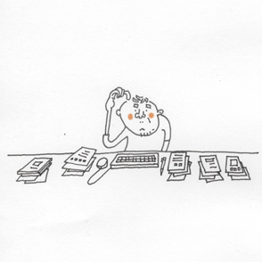 書類の山脈