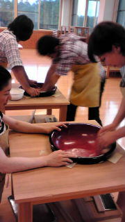 (ぶ〜りん)蕎麦打ち体験 in戸隠