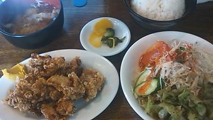 756円!からあげランチ。駿河区大谷あんとさん。