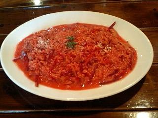紅いリゾット!イタリア食堂ロッソさん、葵区山崎!