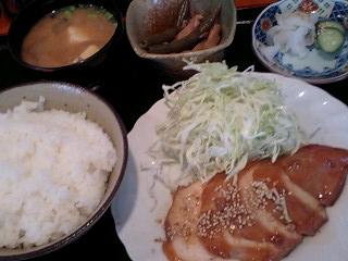 500円ランチ!鳥の照焼定食!