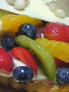 興津ローザンヌさんでバースデーケーキ