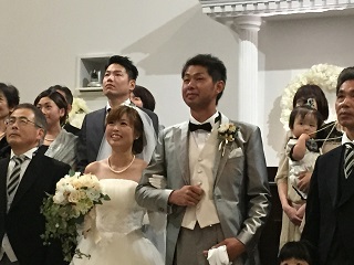 栗田君の結婚式、テレビ放映？