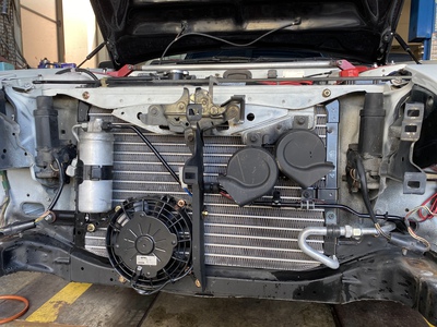 車の電気修理日記:AE86 エアコン用電動ファン！