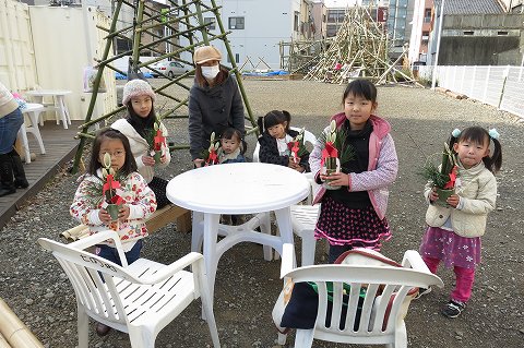 ミニ門松づくり