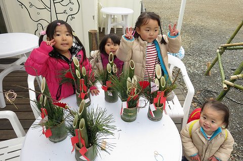 ミニ門松づくり