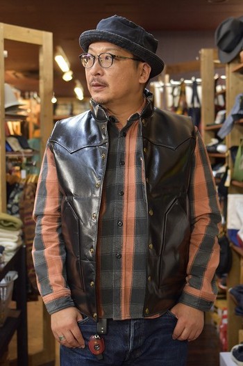 アメカジ静岡 Barn Stormer:Y2レザー VINTAGE PONY DOWN VEST 入荷