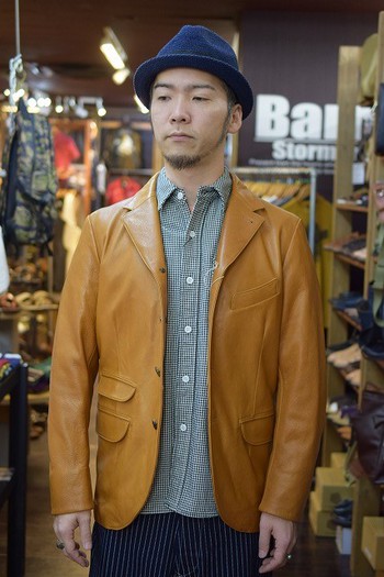 アメカジ静岡 Barn Stormer:オルゲイユ OR-4056 Leather Sack Jacket