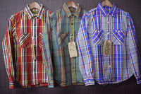 キャンバスバック　ネルシャツ　入荷