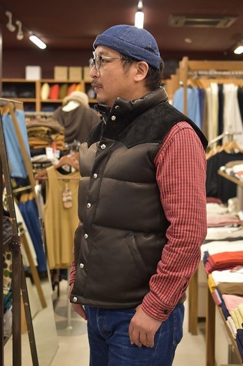 THE REAL McCOY'S リアルマッコイズ DEERSKIN ディアスキン DOWN VEST