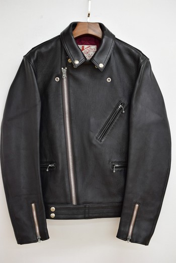 アメカジ静岡 Barn Stormer:アディクトクローズ AD-03 SHEEPSKIN BRITISH ASYMMETRY JACKET