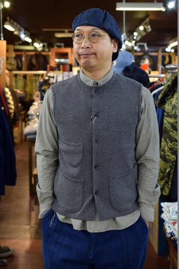 アメカジ静岡 Barn Stormer:オルゲイユ OR-4099 Knit Vest ニットベスト