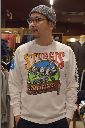 アメカジ静岡 Barn Stormer:リアルマッコイズ BUCO L/S TEE / STURGIS