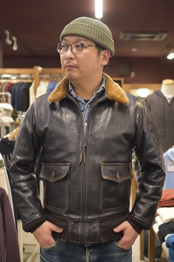 アメカジ静岡 Barn Stormer:コリンボ 別注AN-J-3A 程よく育ち