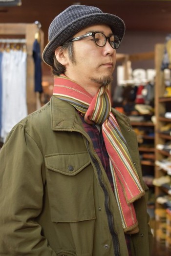 Nigel Cabourn Reversible Flannel Stole