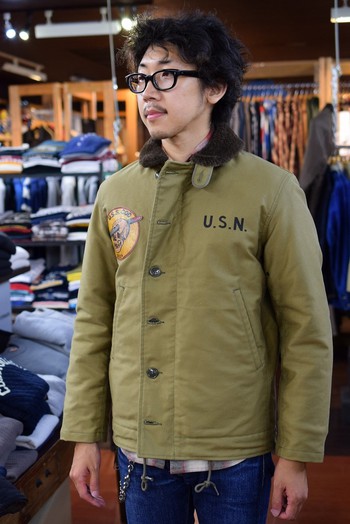 アメカジ静岡 Barn Stormer:リアルマッコイズ N-1 DECK JACKET NAVYと