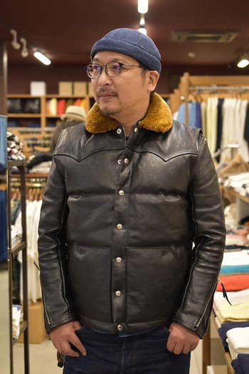 ジョーマッコイ MOUTON COLLAR LEATHER DOWN VEST ふるさと納税 52.0