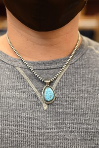 インディアンジュエリー　ナバホ  シルバービーズチェーン　入荷です