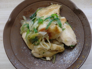 鶏のねぎしょうが焼き