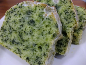 ホウレン草パウンドケーキ