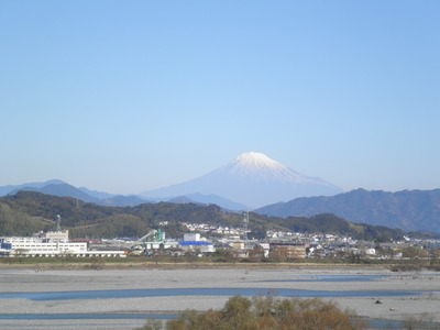 川根・白羽山展望台からの冬景色