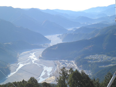 川根・白羽山展望台からの冬景色