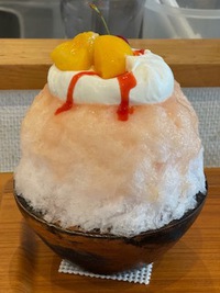 チュアンの桃かき氷