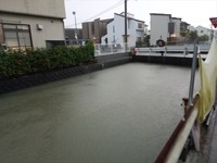 大雨、大変だ。