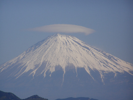 離れ笠の富士山