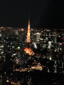 六本木ヒルズ☆彡展望台で東京タワー