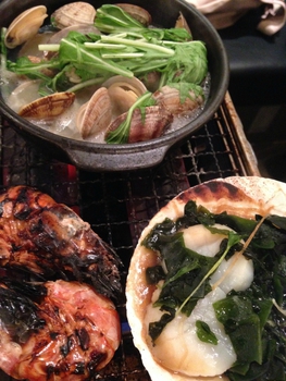海鮮を浜焼きで食べられる静岡呉服町の店