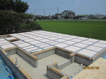 焼津市一色Ｈ様邸☆土台据付工事中☆