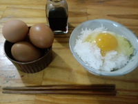 ご飯と醤油としげちゃんの卵